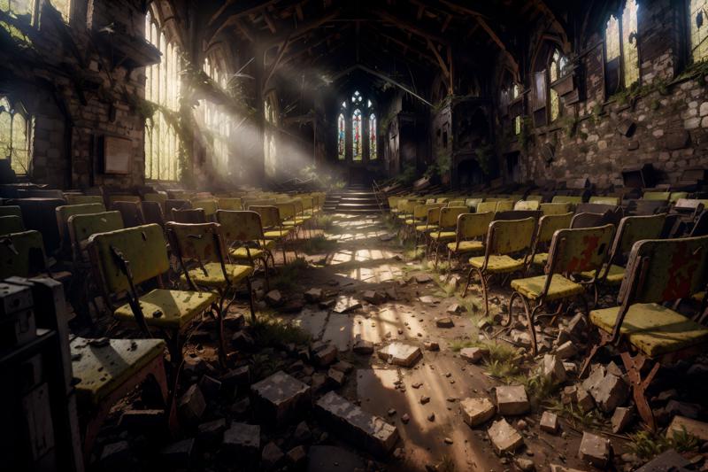 00170-8k realistic vray HDR  6000K   in a post-apocalyptic crumbling church silent bell tower dusty pews shattered stained gla 2023-07-20-0000.png